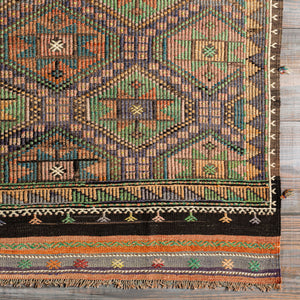 Antique One of a Kind OOAK-1317 6'4" x 10'3" Handmade Rug OOAK1317-64103  Dark Grey, Clay, Nickel, Eggplant, Desert Tan, Sage Surya