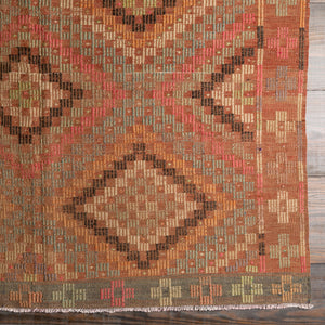 Antique One of a Kind OOAK-1330 5'11" x 8'10" Handmade Rug OOAK1330-511810  Camel, Clay, Rose Gold, Brick, Khaki Surya