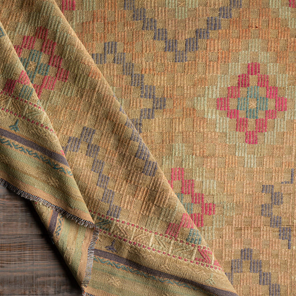 Antique One of a Kind OOAK-1338 6'8" x 9'4" Handmade Rug OOAK1338-6894  Camel, Dark Grey, Brick, Khaki Surya