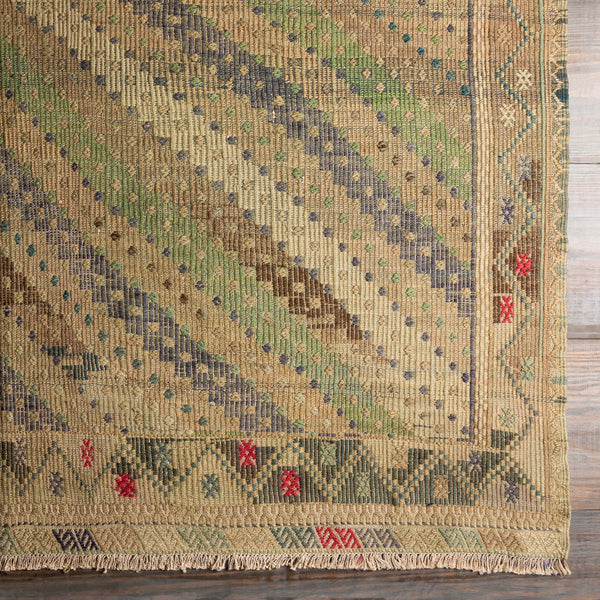 Antique One of a Kind OOAK-1345 6'4" x 10'6" Handmade Rug OOAK1345-64106  Camel, Tan, Grey, Natural Surya