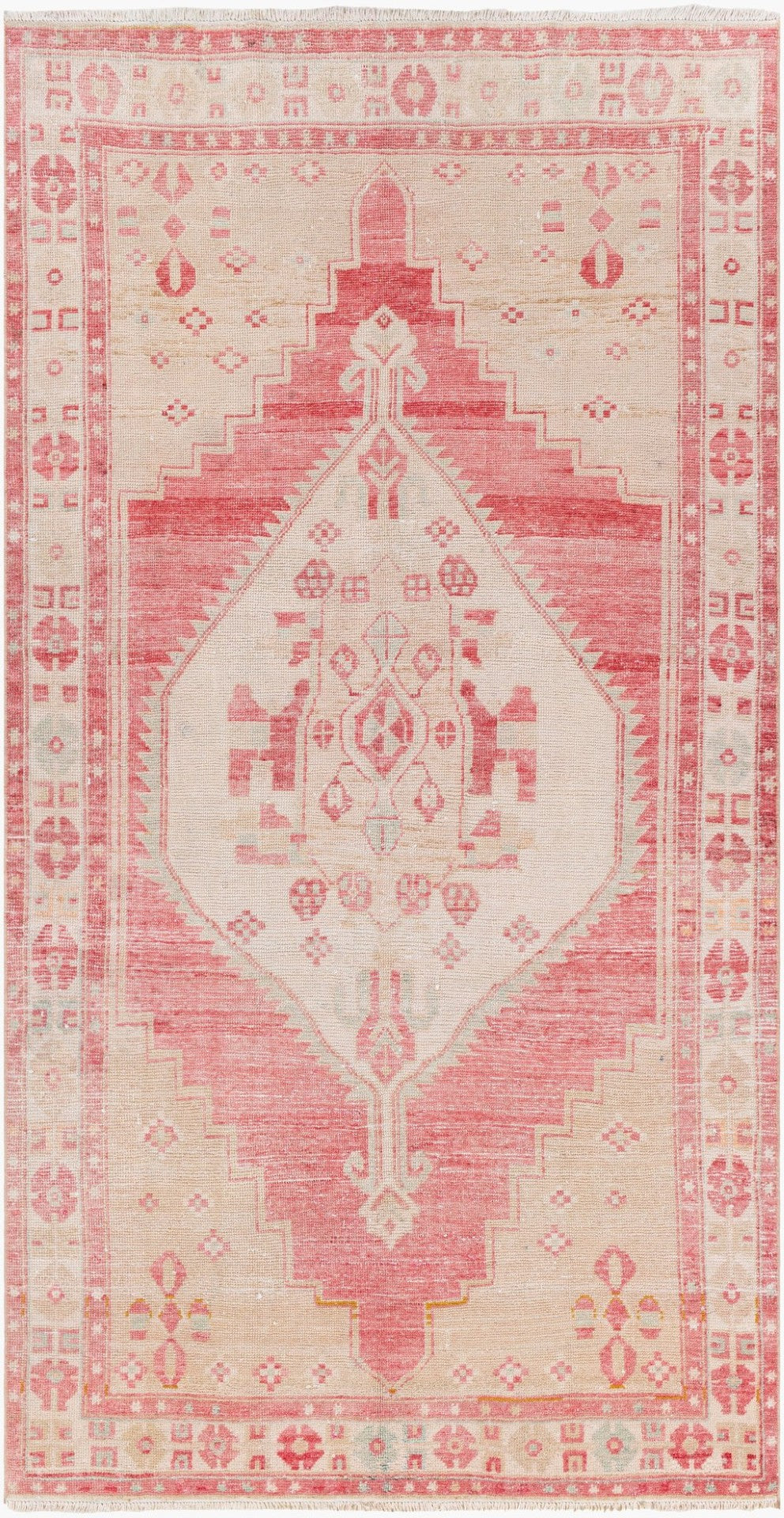 Surya Antique Hand Knotted Wool Flatweave Rug Turkish One of a Kind Living Room Accent OOAK1370-4109
