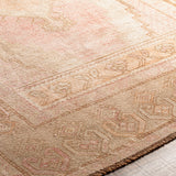 Antique One of a Kind OOAK-1375 4'4" x 9'10" Handmade Rug OOAK1375-44910  Natural, Khaki, Camel Surya