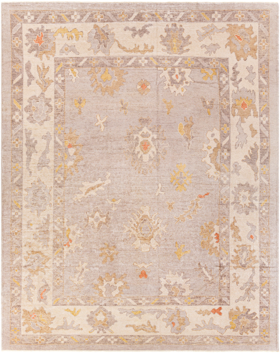 Antique One of a Kind OOAK-1381 9'4" x 12' Handmade Rug OOAK1381-9412  Ash, Pearl, Slate Grey Taupe, Khaki Surya
