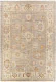 Antique One of a Kind OOAK-1384 9'2" x 13'4" Handmade Rug OOAK1384-92134  Slate Grey Taupe, Desert Tan, Camel Surya