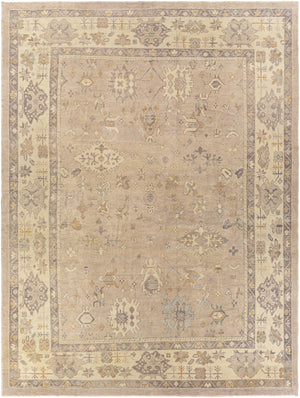 Antique One of a Kind OOAK-1388 10'8" x 14'3" Handmade Rug OOAK1388-108143  Khaki, Slate Grey Taupe, Sage Surya