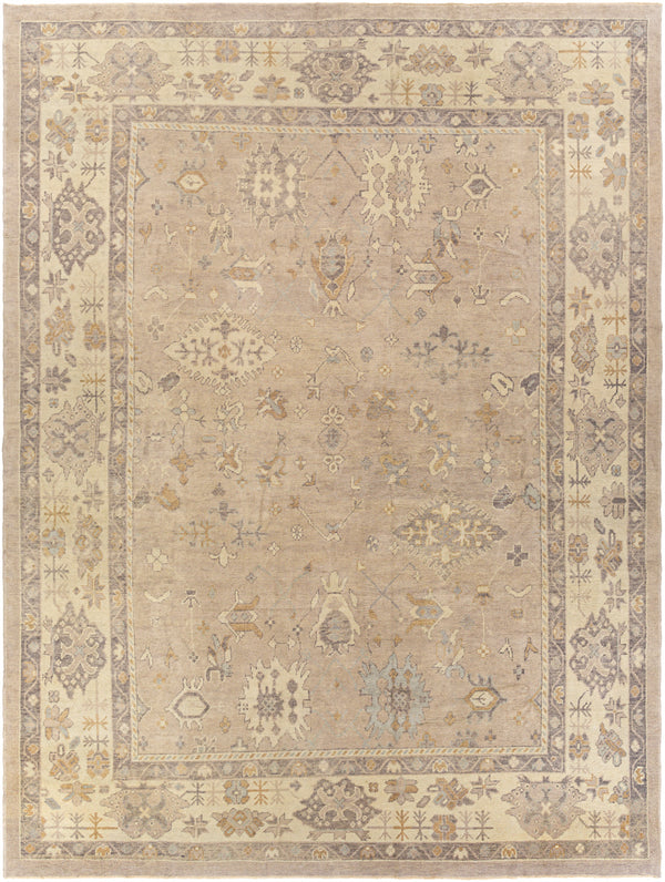 Antique One of a Kind OOAK-1388 10'8" x 14'3" Handmade Rug OOAK1388-108143  Khaki, Slate Grey Taupe, Sage Surya