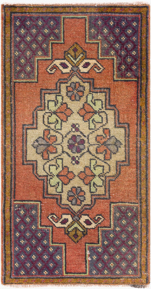 Surya Antique One Of A Kind Turkish Handmade Rug 3'1" X 13'3" - Timeless Wool Statement Piece For Home Burnt Sienna Wool Ooak1474-1831