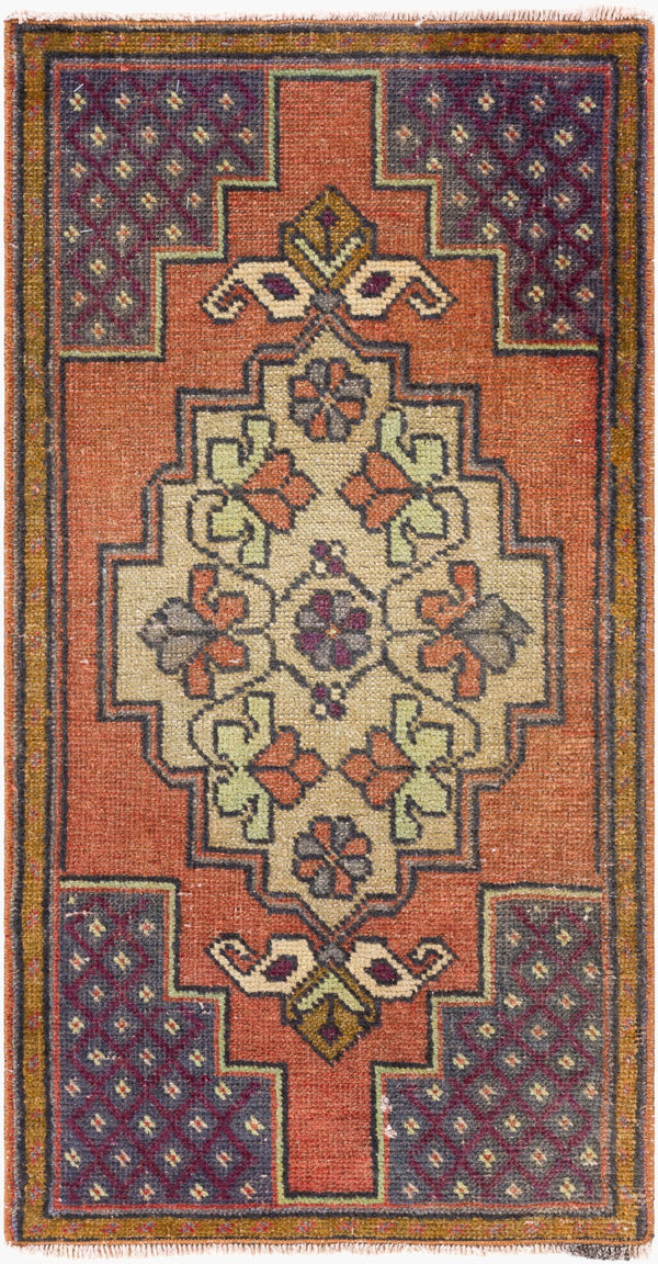 Surya Antique One Of A Kind Turkish Handmade Rug 3'1" X 13'3" - Timeless Wool Statement Piece For Home Burnt Sienna Wool Ooak1474-1831