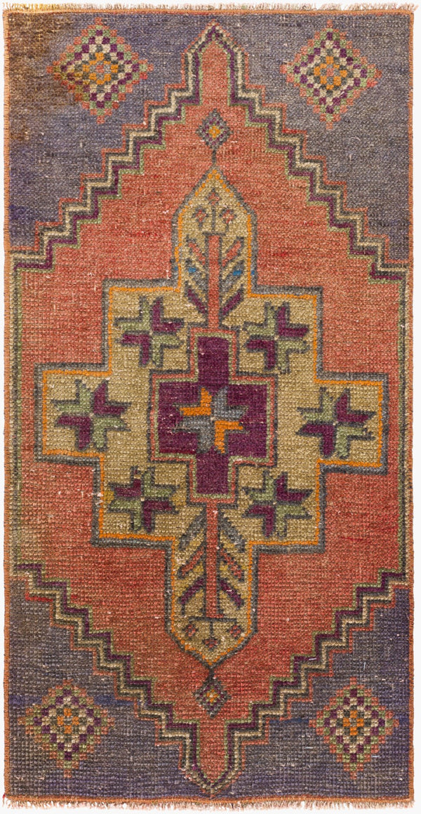 Surya Antique One Of A Kind Turkish Handmade Rug 3'1" X 13'3" - Timeless Wool Statement Piece For Home Rust Wool Ooak1479-1832