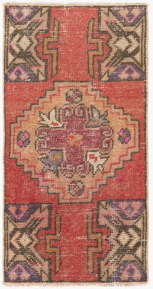 Surya Antique One Of A Kind Turkish Handmade Rug 3'1" X 13'3" - Timeless Wool Statement Piece For Home Brick Red Wool Ooak1483-1529