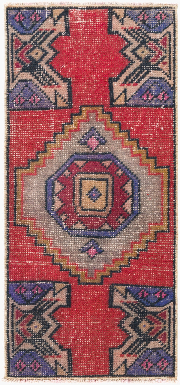 Surya Antique One Of A Kind Turkish Handmade Rug 3'1" X 13'3" - Timeless Wool Statement Piece For Home Crimson Wool Ooak1487-1431