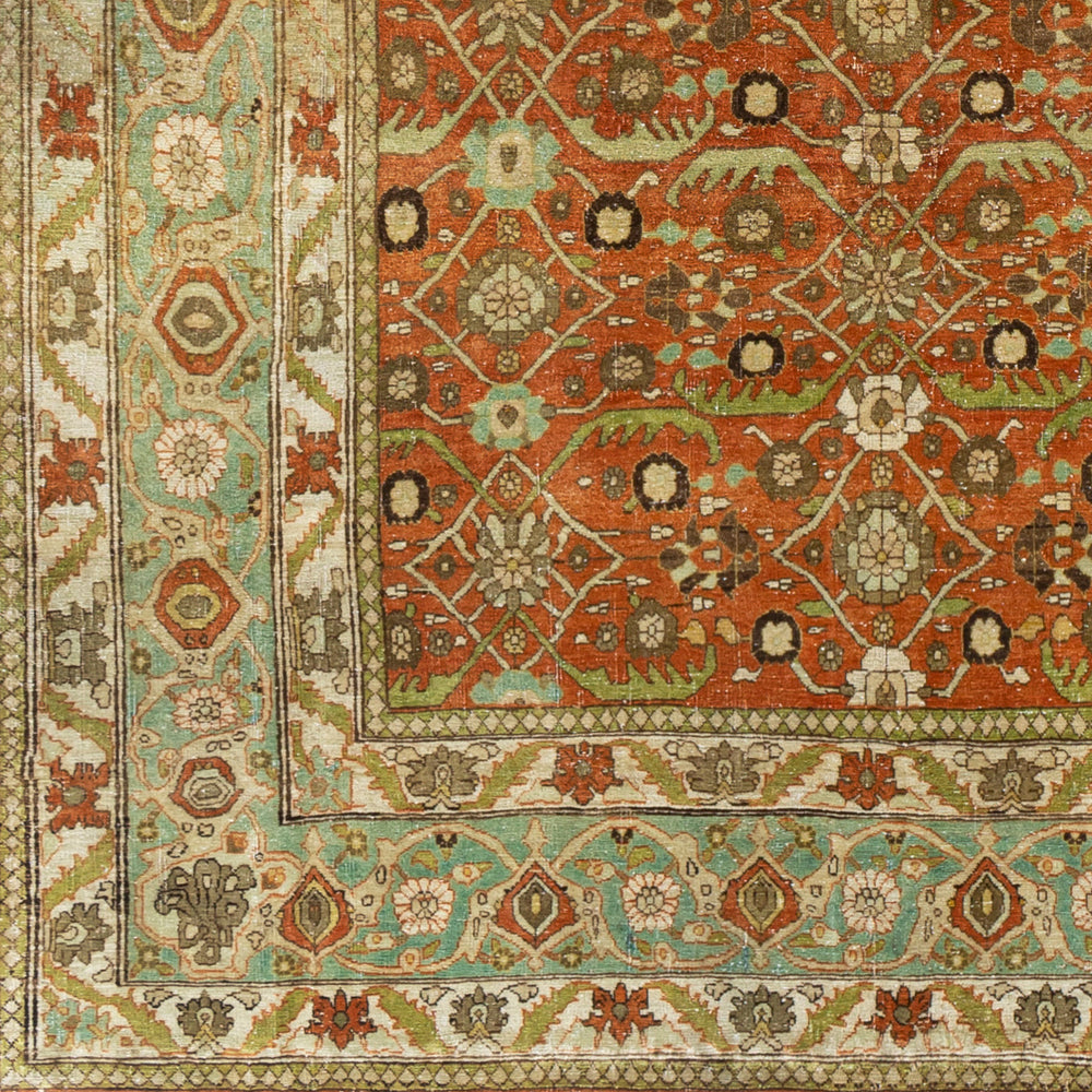 Antique One of a Kind OOAK-1502 7'3" x 10' Handmade Rug OOAK1502-7310  Brick, Camel, Clay, Dark Brown, Khaki Surya