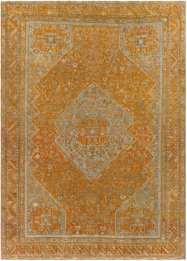 Antique One of a Kind OOAK-1516 6'11" x 9'2" Handmade Rug OOAK1516-92611  Clay, Camel, Copper, Brick, Khaki Surya