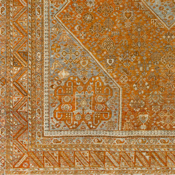 Antique One of a Kind OOAK-1516 6'11" x 9'2" Handmade Rug OOAK1516-92611  Clay, Camel, Copper, Brick, Khaki Surya