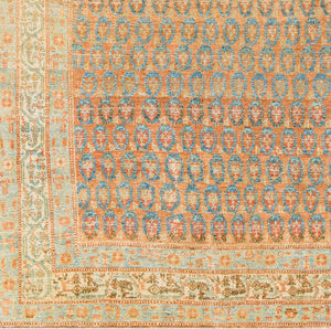 Antique One of a Kind OOAK-1519 5'8" x 10'6" Handmade Rug OOAK1519-10658  Light Wood, Sage, Warm Grey, Tan, Clay Surya