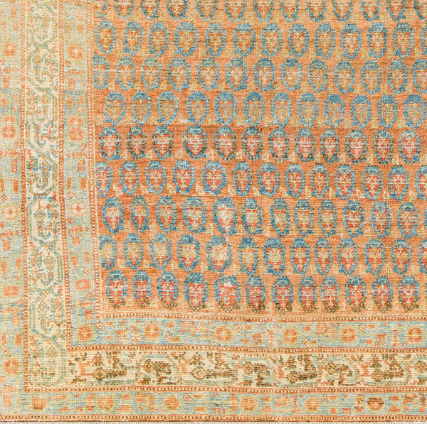 Antique One of a Kind OOAK-1519 5'8" x 10'6" Handmade Rug OOAK1519-10658  Light Wood, Sage, Warm Grey, Tan, Clay Surya