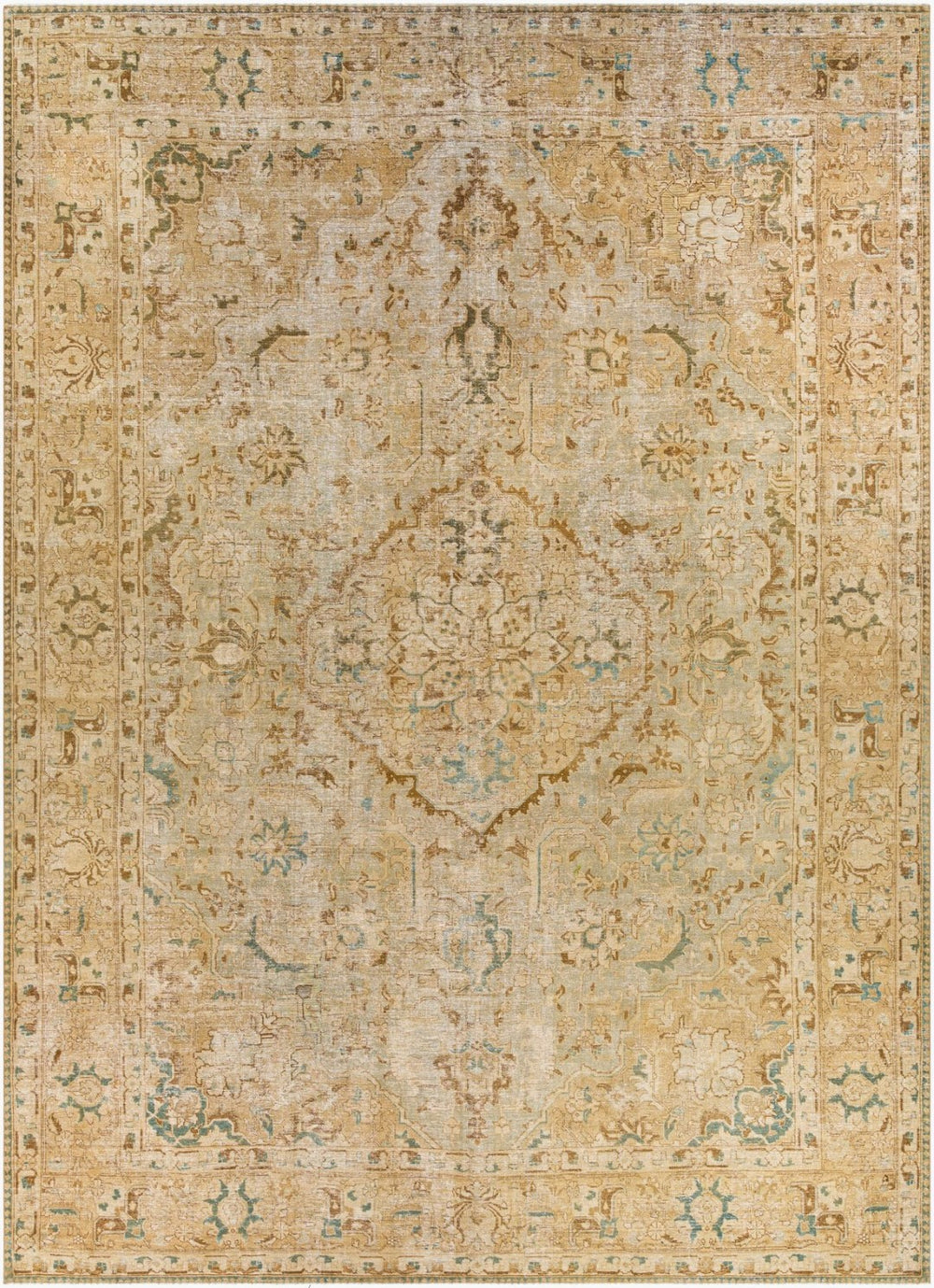 Surya Antique Hand Knotted Turkish Wool Area Rug for Living Room or Dining Space OOAK1520-12493