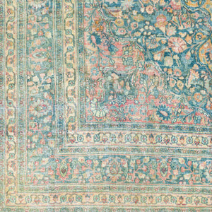 Antique One of a Kind OOAK-1524 8'1" x 11'11" Handmade Rug OOAK1524-111181  Sterling Grey, Pewter, Sage, Natural, Silver Surya