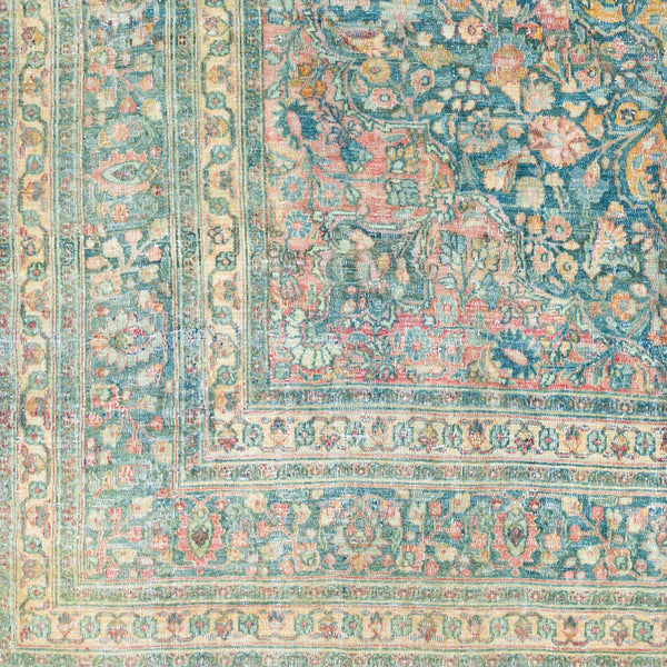 Antique One of a Kind OOAK-1524 8'1" x 11'11" Handmade Rug OOAK1524-111181  Sterling Grey, Pewter, Sage, Natural, Silver Surya