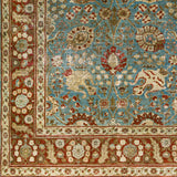 Antique One of a Kind OOAK-1525 8'7" x 11'10" Handmade Rug OOAK1525-111087  Dark Grey, Grey, Dark Brown, Camel, Sage, Khaki Surya
