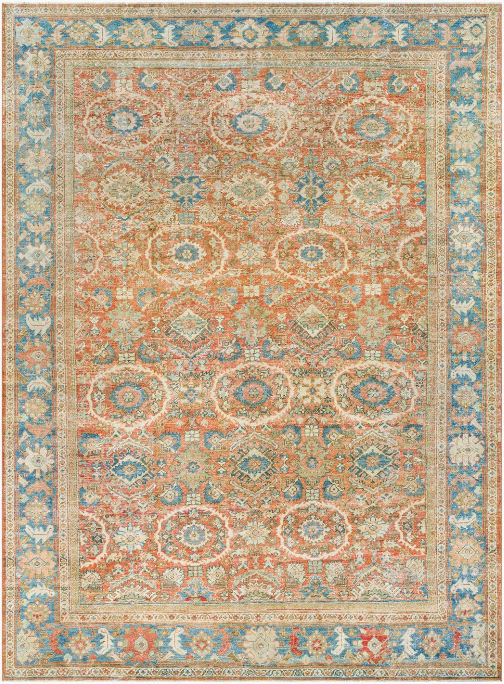 Surya Antique Hand Knotted Turkish Wool Rug One of a Kind Low Pile Living Room Accent OOAK1530-11884