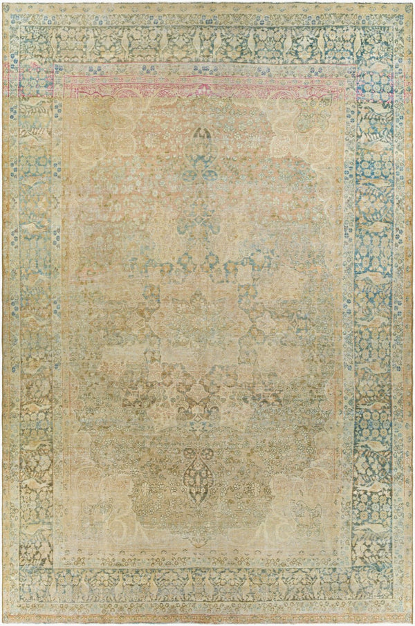 Surya Antique Hand Knotted Wool Rug Turkish One of a Kind Traditional Living Room Floor OOAK1534-13892