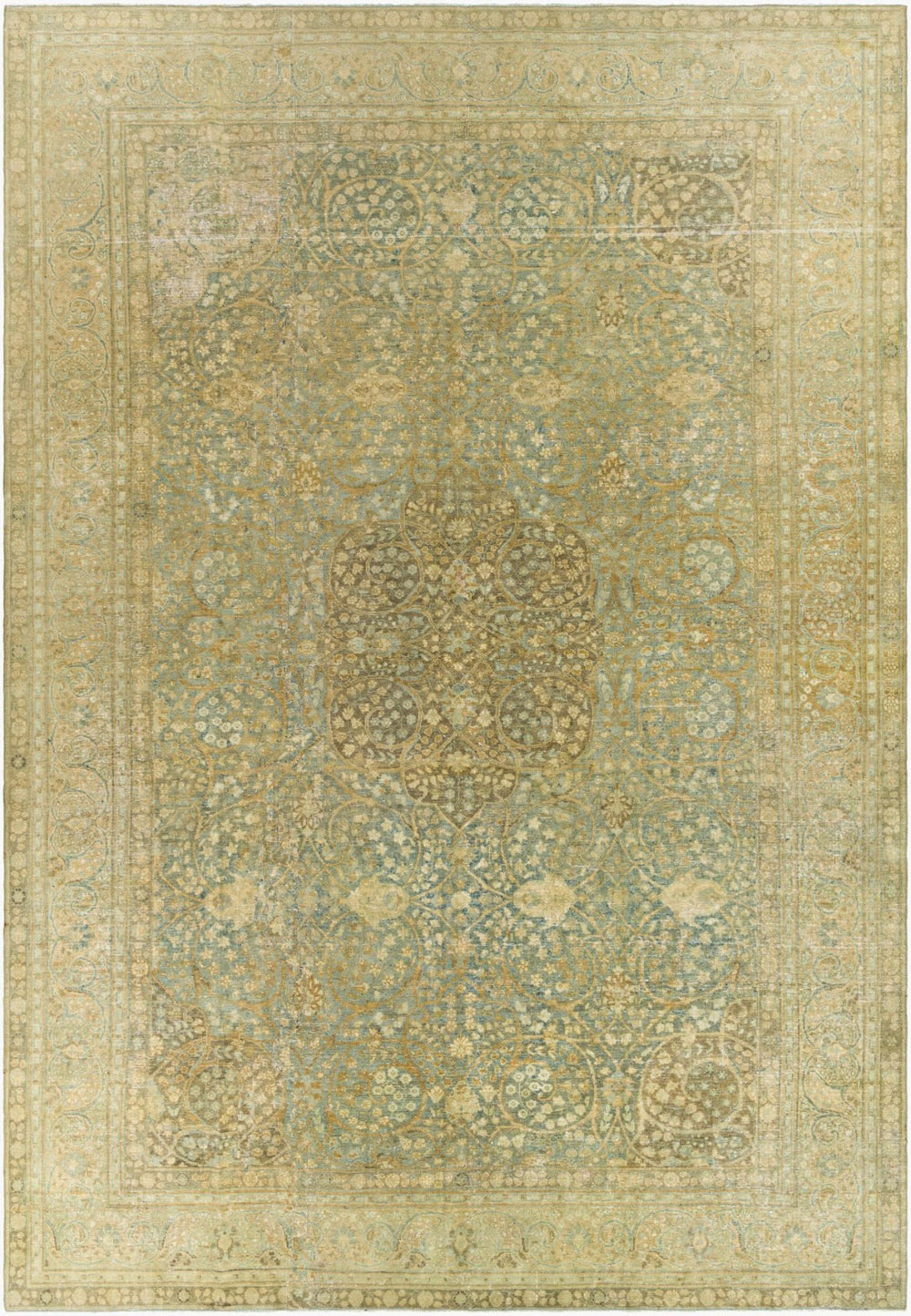 Surya Antique Hand Knotted Wool Area Rug One of a Kind Turkish Low Pile Living Room OOAK1537-11981