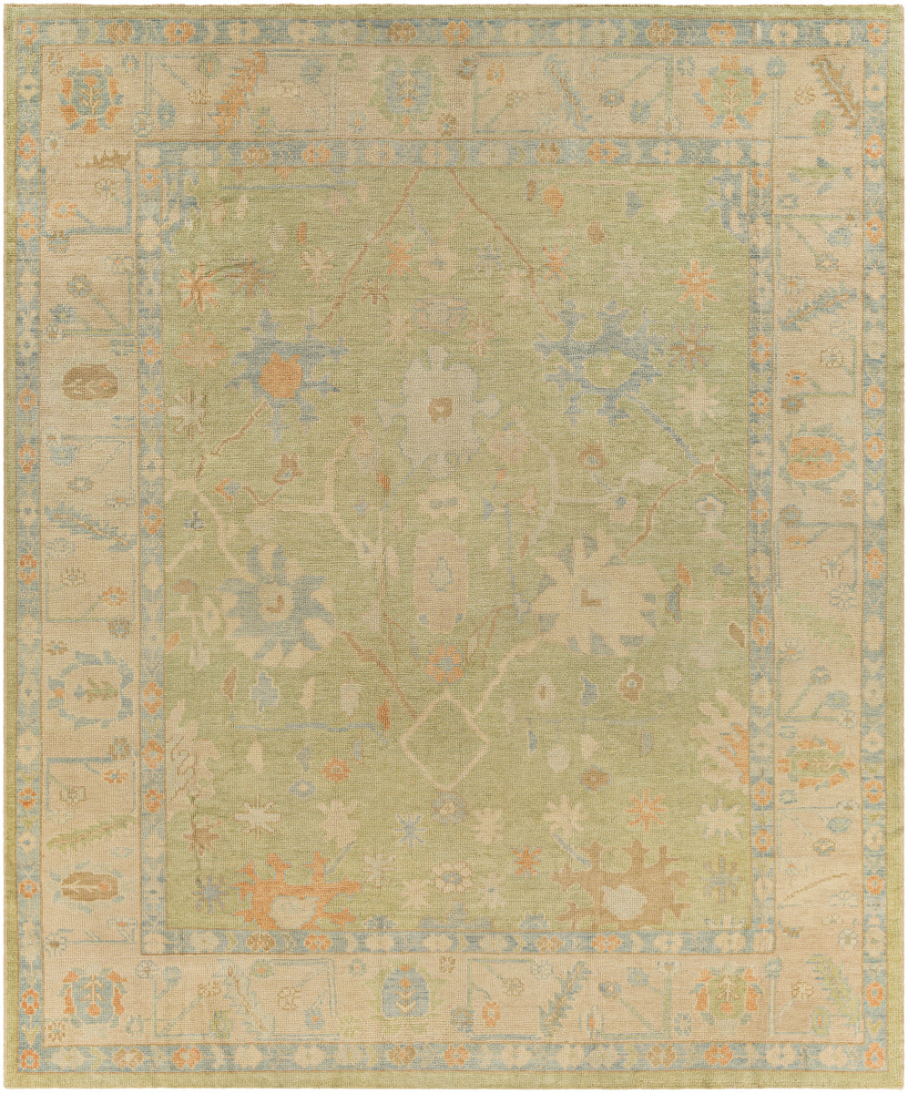 Antique One of a Kind OOAK-1540 9'5" x 11'7" Handmade Rug OOAK1540-95117  Khaki, Camel, Sage Surya