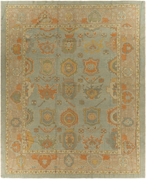 Antique One of a Kind OOAK-1547 8'9" x 10'8" Handmade Rug OOAK1547-89108  Sage, Camel, Nickel, Clay, Khaki Surya