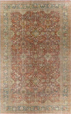 Antique One of a Kind OOAK-1548 11'3" x 17'8" Handmade Rug OOAK1548-113178  Grey, Brick, Khaki, Light Wood Surya