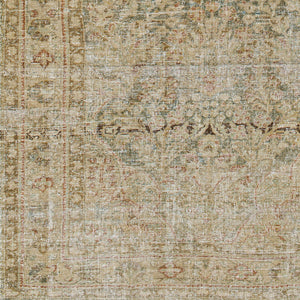 Antique One of a Kind OOAK-1549 5' x 12'1" Handmade Rug OOAK1549-5121  Khaki, Natural, Ash, Pearl Surya