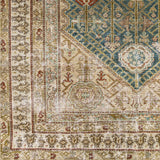 Antique One of a Kind OOAK-1552 6' x 16'4" Handmade Rug OOAK1552-6164  Nickel, Grey, Khaki, Sage, Lunar Green, Camel Surya