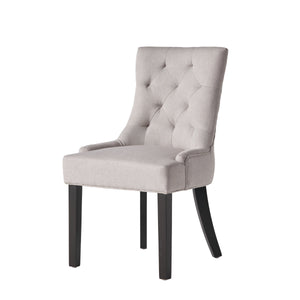 English Elm Cheney Tufted Upholstered Dining Chair Set with Solid Wood Legs for Modern Rooms 54181.00FLGY
