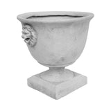 Christopher Knight Home® - Noble House - Simba Outdoor Traditional Roman Chalice Garden Urn Planter with Lionhead Accents