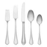 Chelse Muse 65-Piece Stainless Steel Flatware Set, Scalloped Design, Service for 12