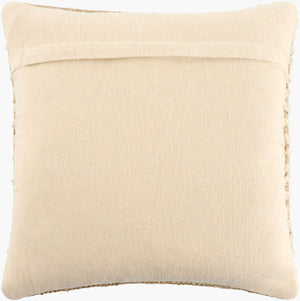 Surya Booroola 18" Modern Accent Pillow - Elegant Wool & Cotton Blend For Stylish Home Decor & Comfort Beige Wool,Cotton Ooo001-2222