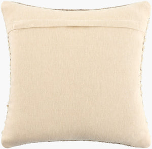 Surya Booroola 18" Modern Accent Pillow - Elegant Wool & Cotton Blend For Stylish Home Decor & Comfort 'Ivory Wool,Cotton Ooo003-2222p