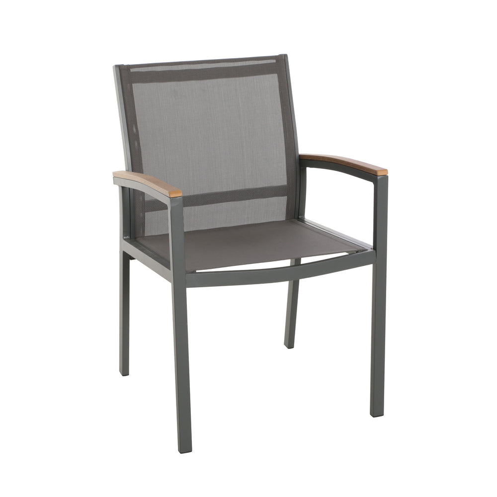 English Elm Christopher Knight Home® - Luton Dining Chair - Stylish Mid-Century Modern Design, Durable Weather-Resistant Aluminum & Comfort 62760.00GGRY