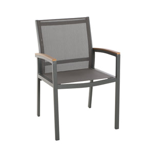 English Elm Christopher Knight Home® - Luton Dining Chair - Stylish Mid-Century Modern Design, Durable Weather-Resistant Aluminum & Comfort 62760.00GGRY