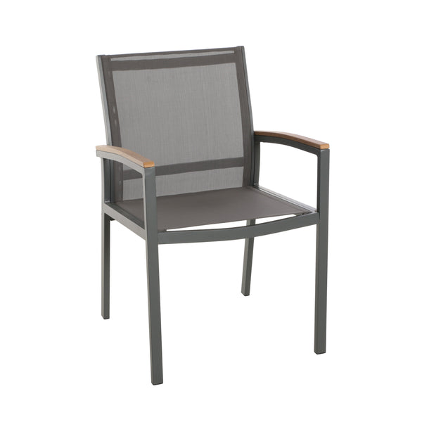 English Elm Christopher Knight Home® - Luton Dining Chair - Stylish Mid-Century Modern Design, Durable Weather-Resistant Aluminum & Comfort 62760.00GGRY
