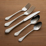 Lenox Oneida Marquette 5 Piece Fine Flatware Place Setting, Service for 1 Metallic, STAINLESS METAL 2272005A