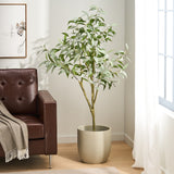 Christopher Knight Home® - Noble House - Parkey 5' X 2.3' Artificial Eucalyptus Leaf Tree, Green