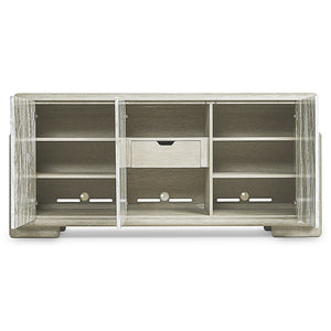 Bernhardt Bernhardt Arcadia Buffet With Clay Wire‑Brushed Oak & Kalta Faux‑Stone Doors, Soft‑Close Storage 334134