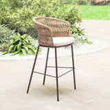 Freycinet Barstool Natural 703990 Zuo Modern