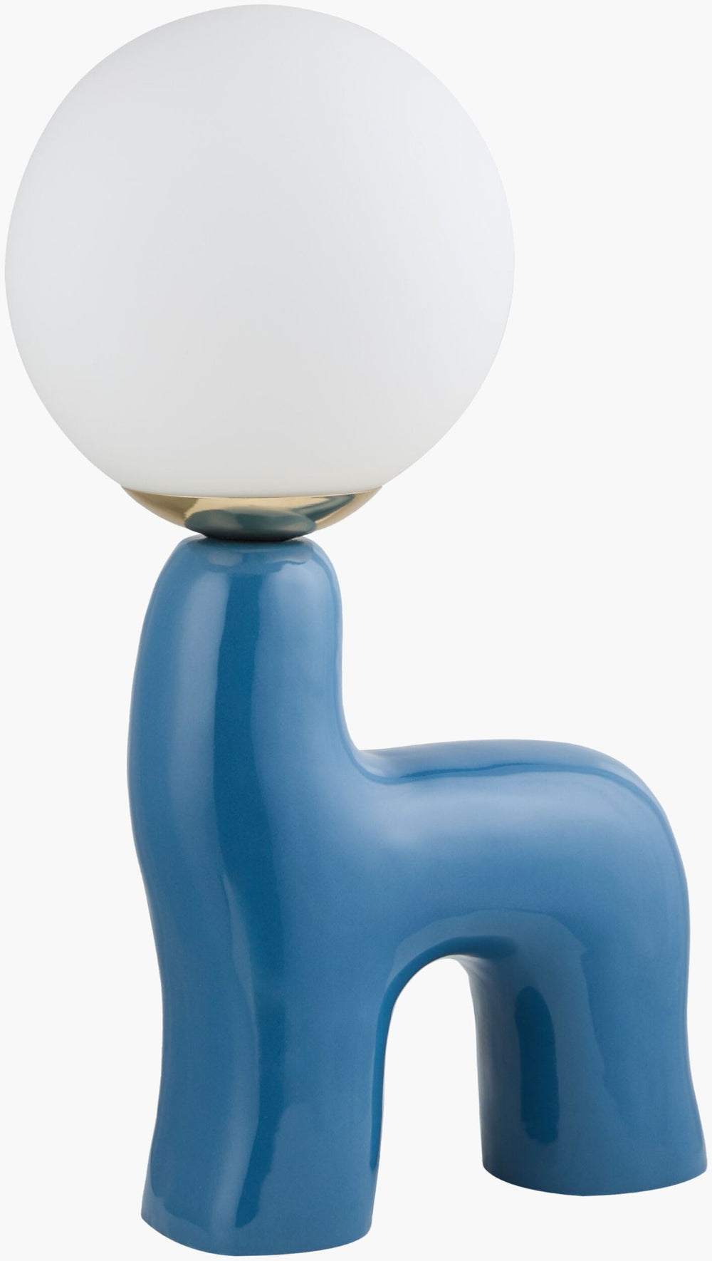 Livabliss Opal Ceramic Body Table Lamp with Glass Shade for Cottage Bedside or Living Room OPA-001