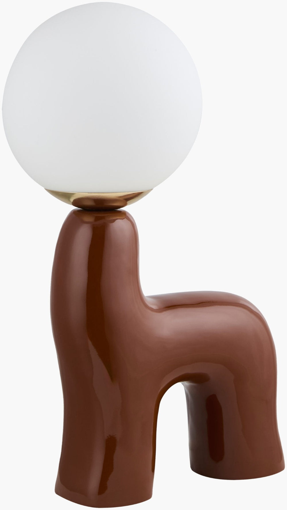 Livabliss Opal Ceramic Body Cottage Accent Lamp with Glass Shade for Warm Ambient Bedroom Glow OPA-002