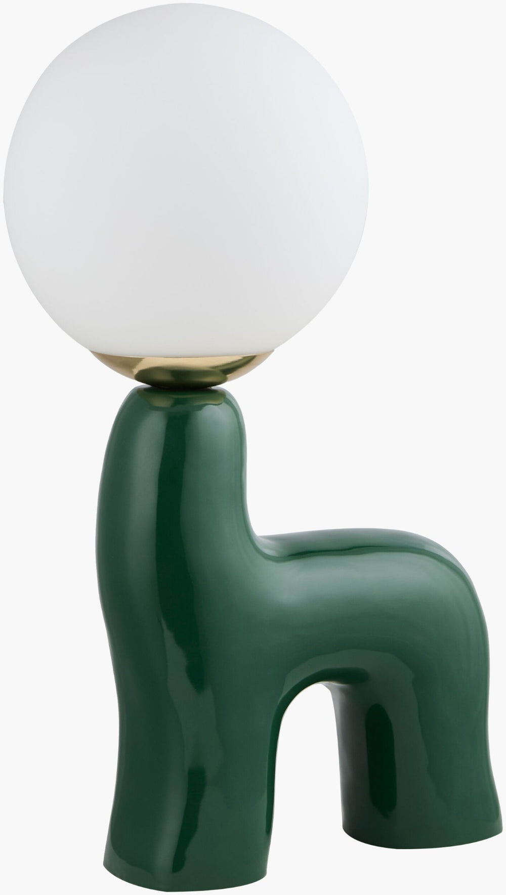 Livabliss Opal Ceramic Body Table Lamp with Glass Shade for Cottage Bedroom or Living Room OPA-003