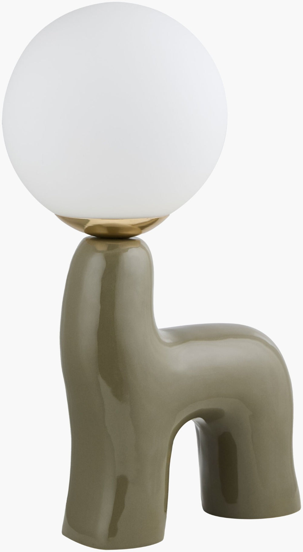 Livabliss Opal Ceramic Body Glass Shade Cottage Table Lamp Warm Ambient Glow for Bedroom OPA-004
