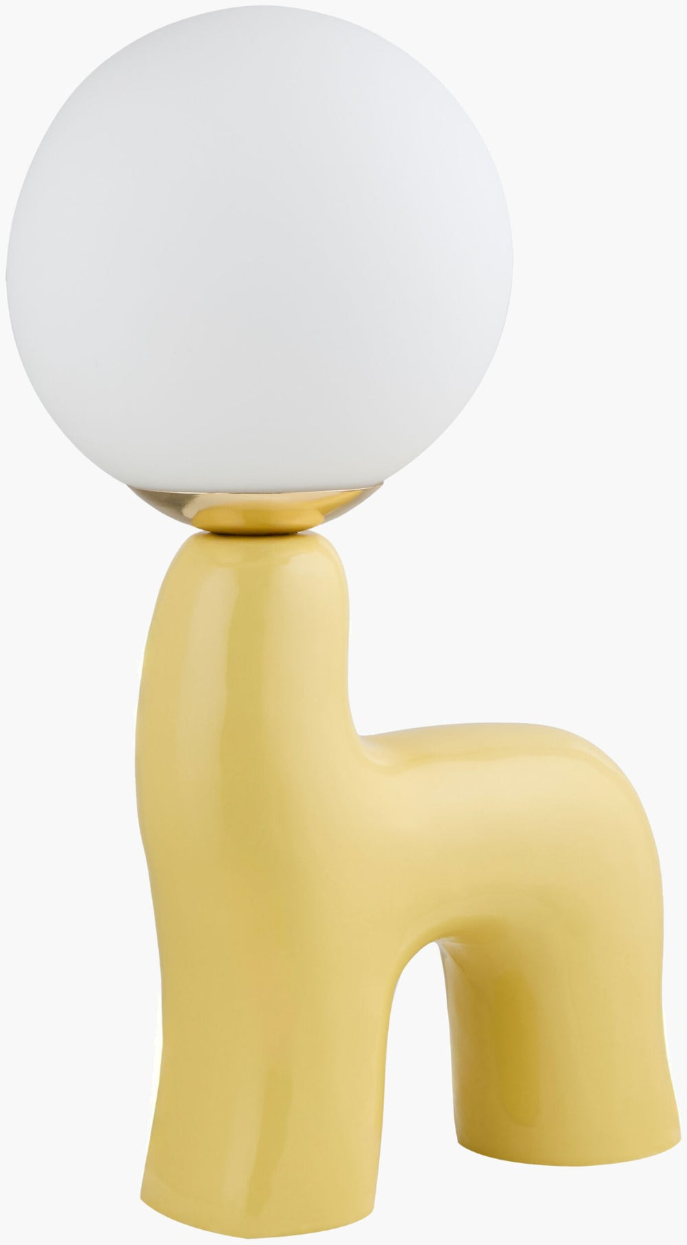 Livabliss Opal Ceramic Body Cottage Accent Lamp with Glass Shade for Bedside or Living Room OPA-007