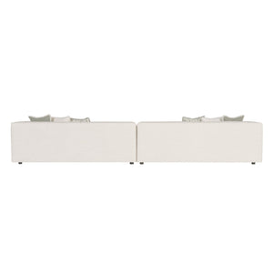 Bernhardt Bernhardt Bliss Sectional Offers Deep-Seat Comfort With Oversized Track Arms, Tailored Welt Detail, Customizable Layouts For Lasting Transitional Style And Support - Made to Order White/Cream 168" W x 40" D x 28" H K1956